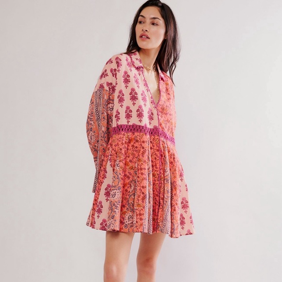 Free people hazy baby printed dress - Picture 4 of 4